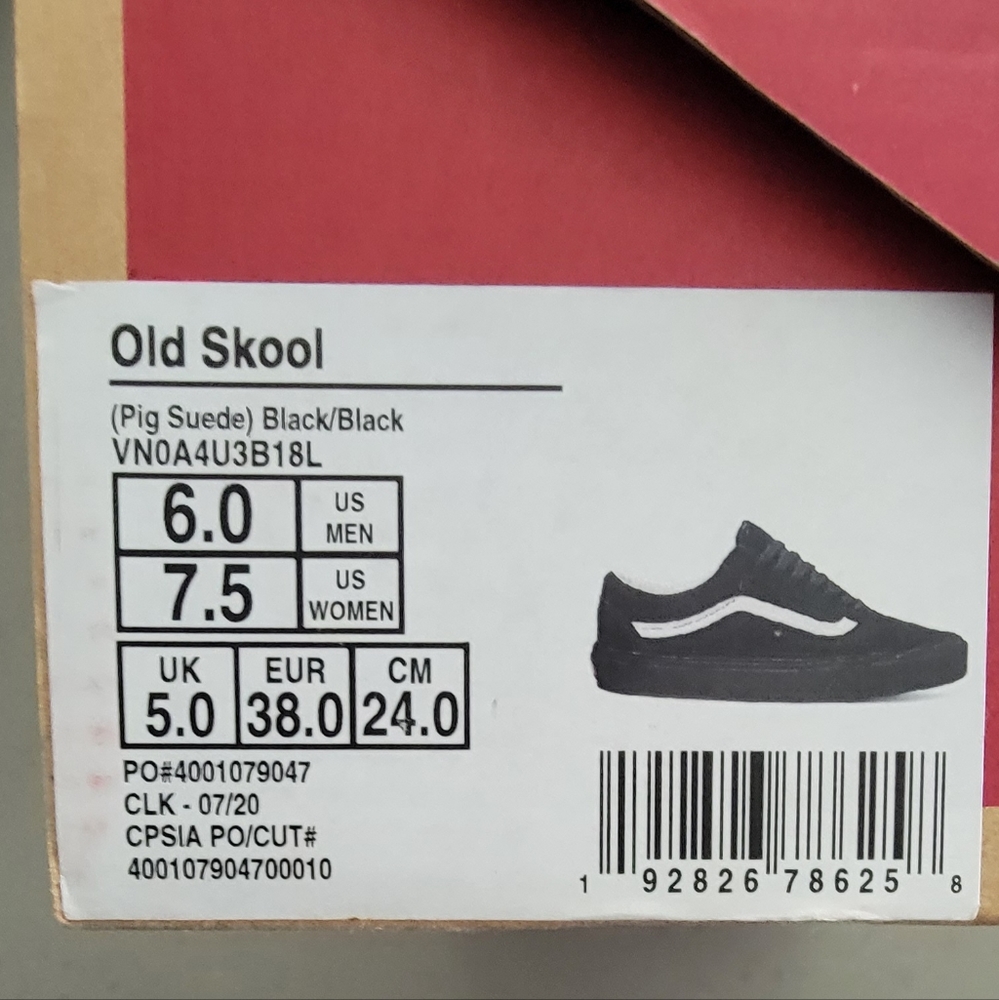 Vans Old Skool Black Pig Suede - Picture 6 of 7
